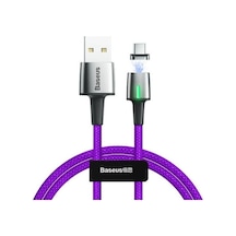 Baseus Catxc-b05 Zinc Magnetic Usb Kablo Şarj Usb Type-c Başlık 2.0a 2 M - Mor