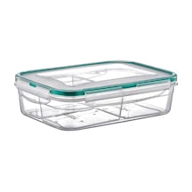 Dikdörtgen 3 Bölmeli Saklama Kabı Freshbox 1 Lt