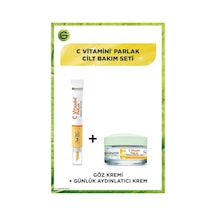 Garnier C Vitamini Parlak Aydınlatıcı Göz Kremi 15 ML + C Vitamini Parlak Günlük Aydınlatıcı Krem 50 ML