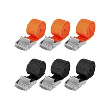 Tr Bağlama Kayışı, 6 Adet Pençe Kayışı, Tokalı 1 M, 2,5 M, 4 M, Yük Maksimum 250 Kg, Siyah Turuncu Sabitleme K