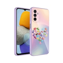 Zore Galaxy M23 Kılıf Kamera Korumalı Desenli Sert Silikon Nvth Epoksi Kapak - No1