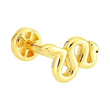 Altın Yılan Tragus Piercing 14 Ayar