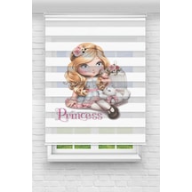 Perdecizade Enxboy Princess Dijital Baskılı Zebra Perde-cocuk Odası-stor Perde Renkli