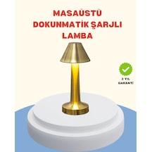 Şarjlı Masa Lambası 3 Işık Modu Kademesiz Karartma Metal Gövde Çok Renkli