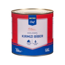 Metro Chef Közlenmiş Biber 2,5 Kg - Taze Kapya Biber Salamura 2'li Ekonomik Paket - 2 Adet Tarı