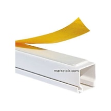 Mutlusan 60X40 Mm Yapışkan Bantlı Beyaz Kablo Kanalı 40 Metre