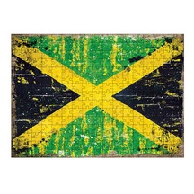 Tablomega Ahşap Mdf Puzzle Yapboz Jamaika Bayrağı (536353798)