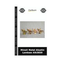 Özel Üretim Dekoratif Hediyelik Stil Sahibi Aksesuar Mineli Metal Alaatin Lambası Alk3839