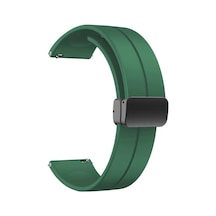 Adige Spovan Watch 4 Pro Kordon Kayış D-buckle Mıknatıslı Silikon 22/jku
