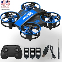 Çocuklar Ve Yeni Başlayanlar Için Mini Drone, Rc Quadcopter Kapalı Helikopter, Mini Blue 3b