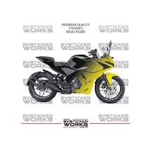 Bajaj Rs200 Kaplama Sticker Çift Renk Motor Kaplama Modeli Hazır Kit Yüksek Kalite 37666204