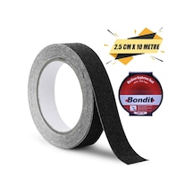 Bondit Merdiven Zemin Kaydırmaz Bant Siyah 25 Mm x 10 Mt