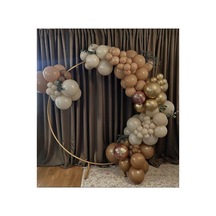 Krom Gold Pastel Karamel Çöl Kumu Ve Deniz Kumu Balon Zinciri 100 Adet Mix