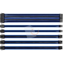Thermaltake Ttmod Mavi-Siyah Güç Kaynağı Sleeved Kablo Seti 16 A
