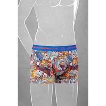 Doreanse Erkek Çocuk Modal Baskılı Patchwork Renkli Boxer 613