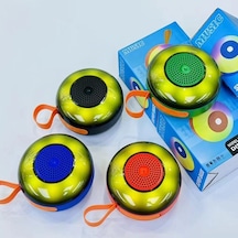 Çeşithane Toptan Su Geçirmez Mini Bluetooth Hoparlör - Rgb Led Işıklı, Tf Kart Yuvalı, Aux Girişli V