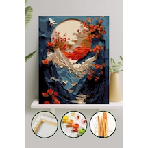 Sayılarla Boyama Tuval Seti 40x50 Cm - Dağlar