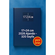 Cilt Bezli Lacivert Ajanda 17 24 Cm 320 Sayfa, Günlük Planlayıcı, Ofis & Okul Kullanımı Lacivert