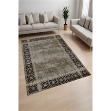Rovigo Home Dijital Baskı Yıkanabilir Kaymaz Taban Salon Halısı Ve Yolluk Rvg0823-fnl33 Kahverengi
