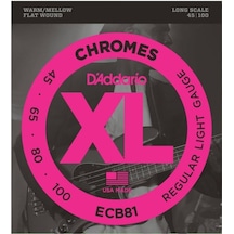 D'addario Ecb81 Chromes Bas Gitar Teli 45-100