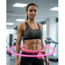Masajlı Akıllı Hula Hoop Ayarlanabilir Fitness Çemberi Çok Renkli