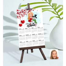 Kişiye Özel 15X21 Cm Fotoğraf Kartlı Kadın Yeni Yıl Karikatürlü Ş N11.117