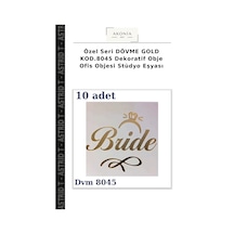 Özel Seri Dövme Gold Kod.8045 Dekoratif Obje Ofis Objesi Stüdyo Eşyası