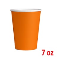 4 Paket 7 Oz Karton Bardak Turuncu 8'li - Parti Bardağı