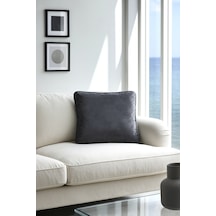Kadife Kırlent Kılıfı Gri V1 40x40 Gri