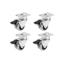 Hts 346 Tabla Bağlantılı Frenli 50 Mm Mobilya Tekerlek 4 Adet