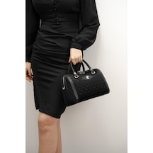 Silver Polo Sp1091 Kadın El Çantası Fashion Siyah-siyah