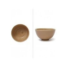 3'lü Karamel Kahve Seramik Kase Seti, Özel Çatlak Dokulu Crackle Tasarım Çerezlik Ve Sosluk, Modern Stoneware Kahvaltılık Sunum Kasesi, Derin Ve Şık Meze Tabağı Takımı Bej/kahve çok renkli