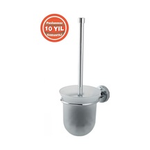 Çelik Banyo Paslanmaz Pirinç Dilek Montajlı Klozet Fırçası Krom