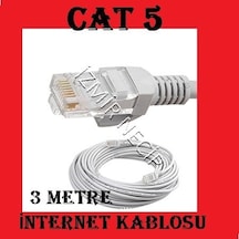 3 Metre Cat5 Internet Kablosu Hazir Uçlu