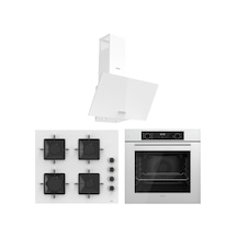 Ferre Flowart Ventora Essential Beyaz 3'lü  QBL63CB-SS206-D087 Ankastre Set