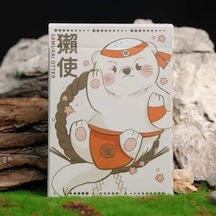 Room One Samurai Otter Hono Edition Standard Red Premium Oyun Kağıdı İskambil Kartları Destesi