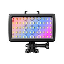 Jmary Fm-72rgb Ipx8 Sertifikalı Rgb Su Altı Kamera Işığı Siyah