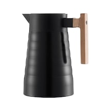 Emboss Siyah Termos 1.5 Litre Açık Beyaz