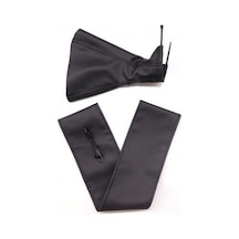 Honda Civic 2017 Uyumlu Direksiyon Kılıfı Ve Vites Körüğü Siyah Deri Siyah Nakışlı