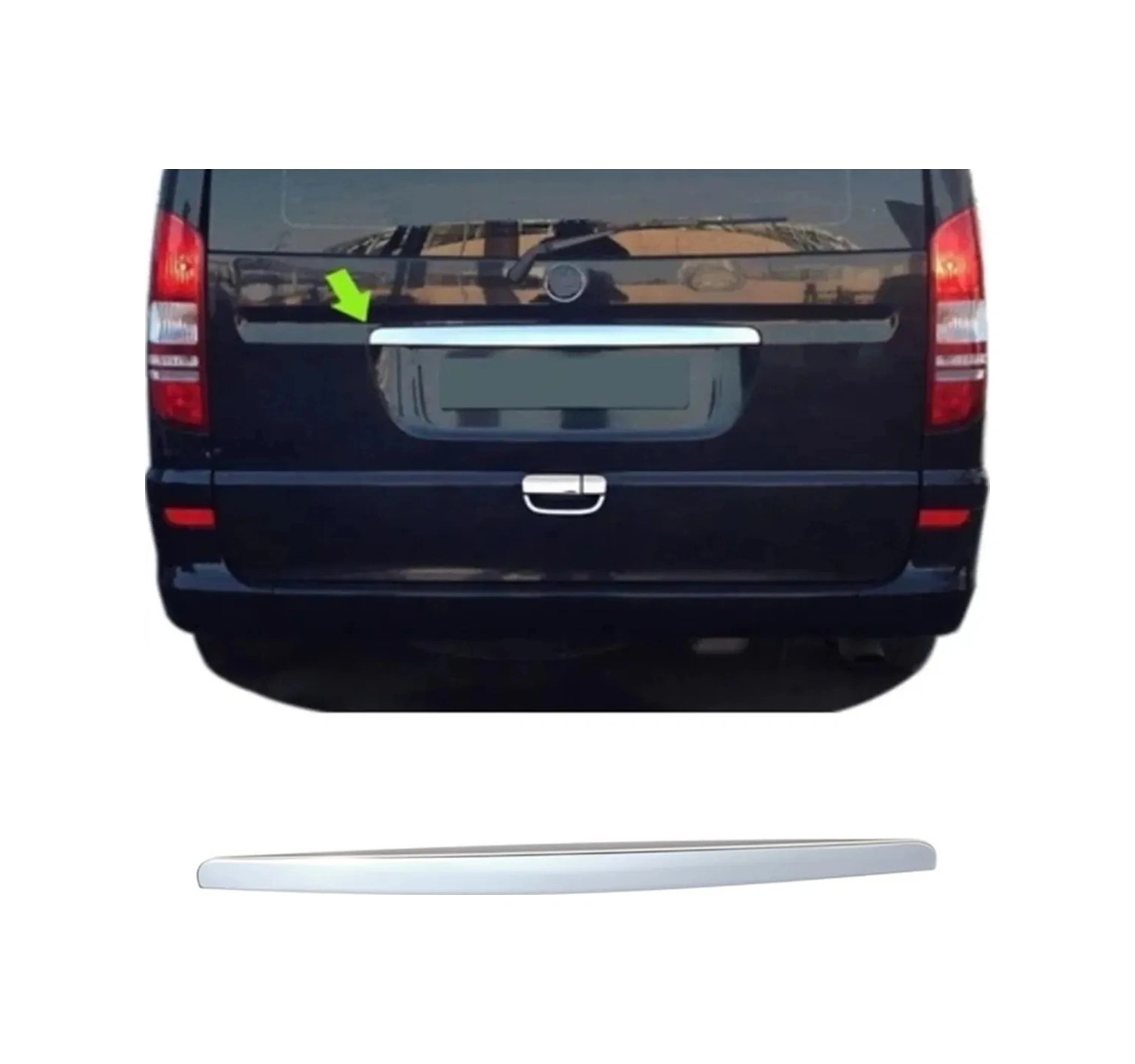 Ueskrom Mercedes Vito 639 2003-2013 Model Arası Krom Bagaj Çıtası Paslanmaz Çelik