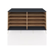 Kronos Konsol 8 Raflı 176x59x99 Çam-antrasit/çam Çam-antrasit/çam
