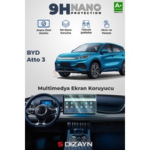S-dizayn Byd Atto 3 15.6 İnç 9h Nano Multimedya Ekran Koruyucu Parlak 2024 Üzeri A+ Kalite