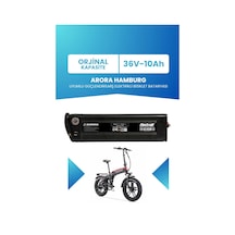 Arora Hamburg Uyumlu Batarya 36v 10ah Elektrikli Bisiklet Bataryası Siyah