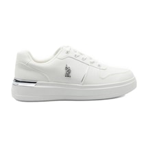 U.S. Polo Assn. Alka 6fx Bej Kadın Sneaker 19-beyaz