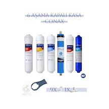 Conax Kapalı Kasa İnline Ekstra Mineral 6 Aşamalı Filtre Seti