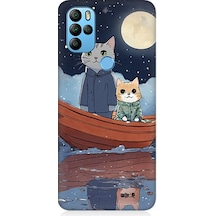 General Mobile Gm21 Pro Uyumlu Sandaldaki Kediler Desenli Silikon Kılıf