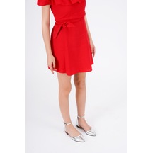 Misty Gümüş 2 Cm Topuklu Bilekten Bantlı Sivri Burun Günlük Babet Gümüş