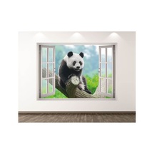Vahşi Yaşam Muhteşem Hayvanlar Full Hd Baskı 3d Pencere Modern Duvar Sticker