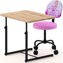 Depolife Prenses Sindirella Desenli Çocuk Odası Ders Çalışma