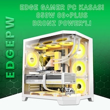 Gameagle EDGELPW Edge 7 Argb Fanlı Gamer Pc Kasası 850w 80+ Plus Bronz Power'lı Beyaz